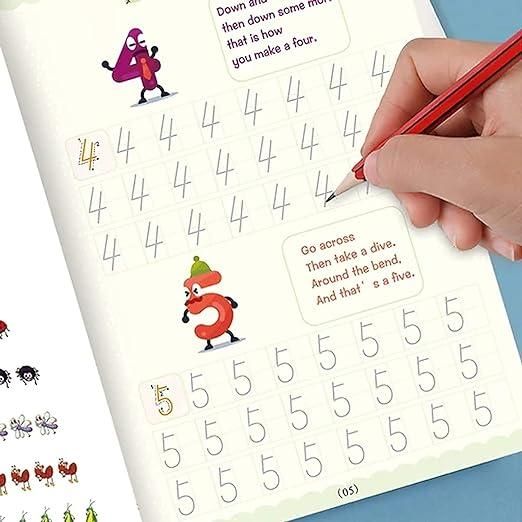 Sank Magic Copybook 4 BOOKS,1 PEN,1 GRIP,10 REFILL