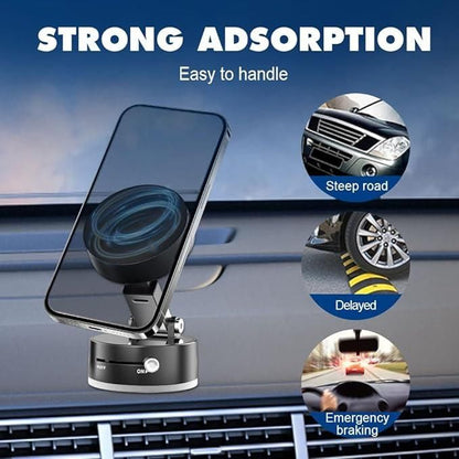 Magnetic Vacuum Suction Phone Holder